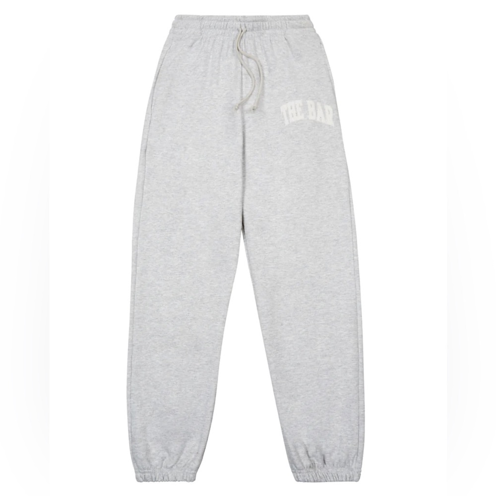 THE BAR Varsity Sweatpants Heather Grey Medium
